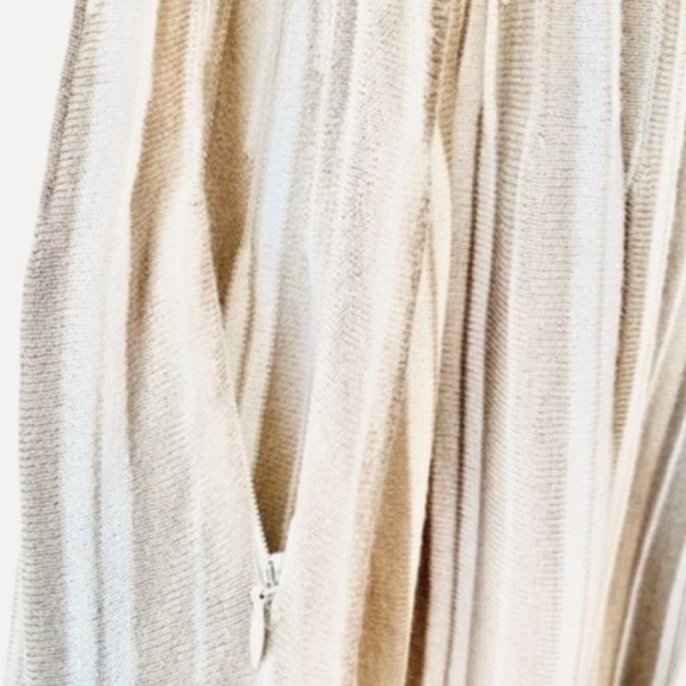 Vintage Tristan Maxi Pleated Striped Strappy Dress - Picture 12 of 13